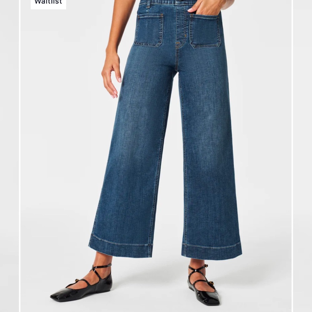 SPANX Flare Wide-Leg Denim Jeans